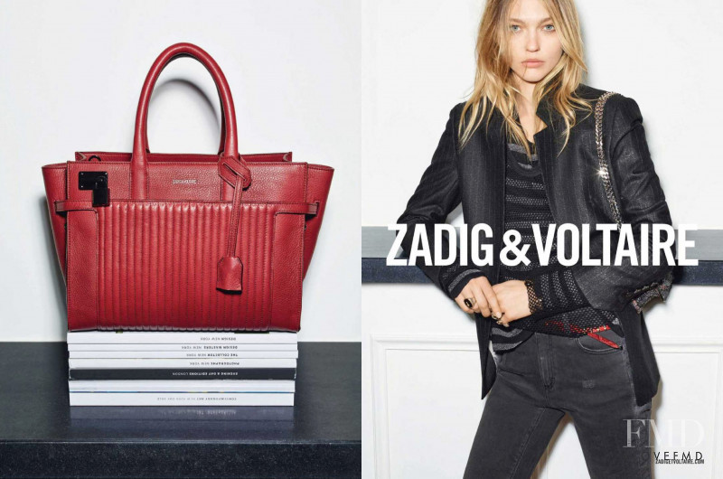 Sasha Pivovarova featured in  the Zadig & Voltaire advertisement for Autumn/Winter 2015