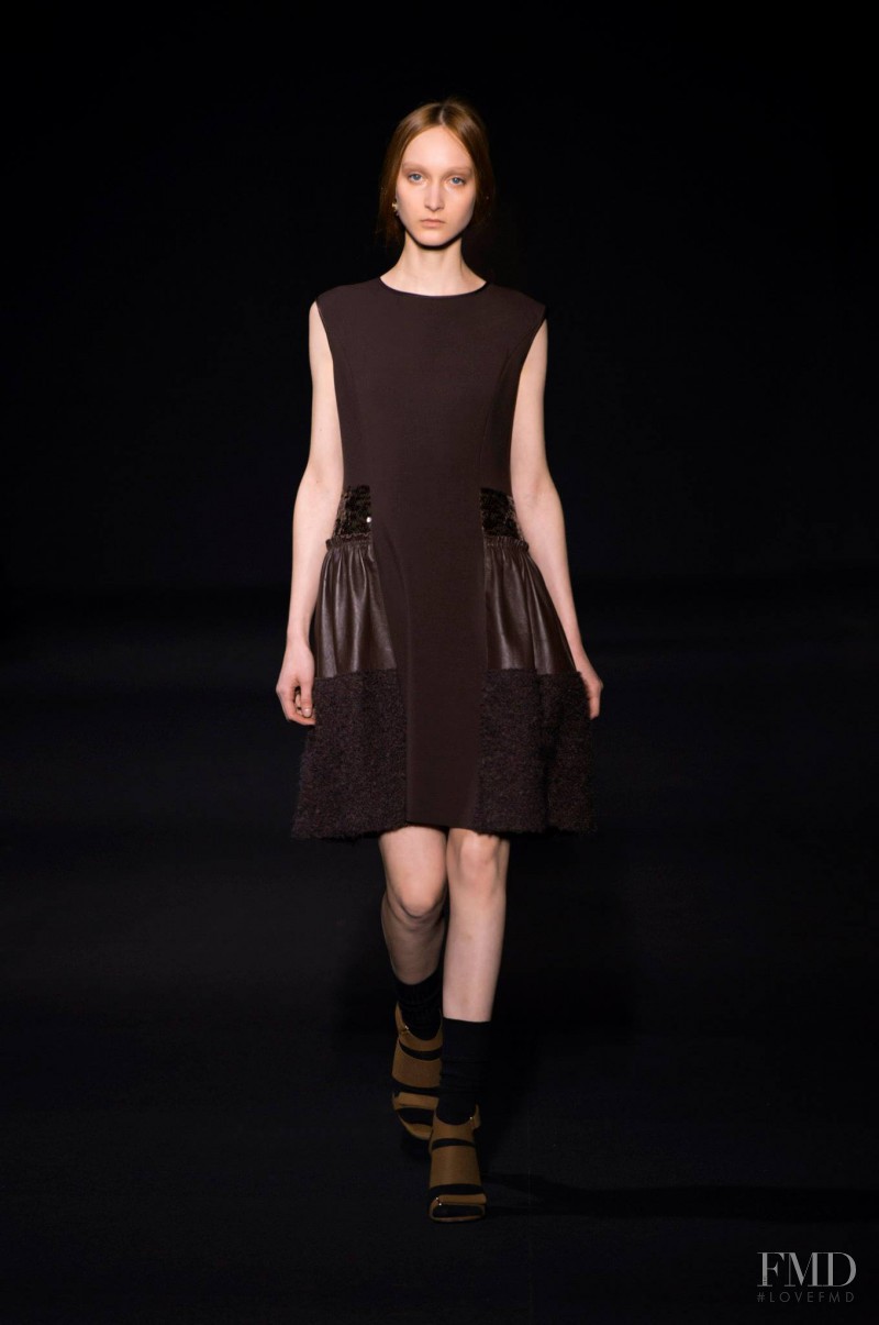 Nika Cole featured in  the Alberta Ferretti fashion show for Autumn/Winter 2014