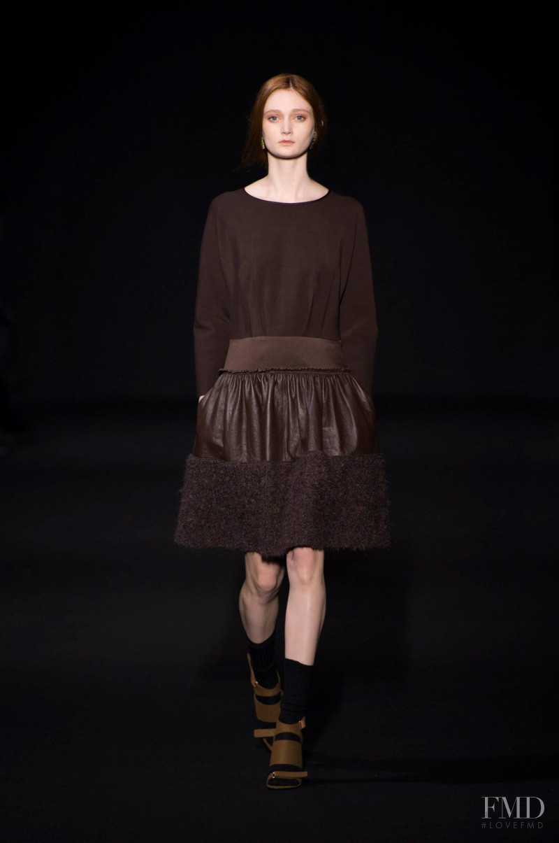 Sophie Touchet featured in  the Alberta Ferretti fashion show for Autumn/Winter 2014