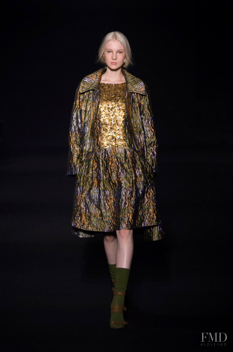 Nastya Sten featured in  the Alberta Ferretti fashion show for Autumn/Winter 2014