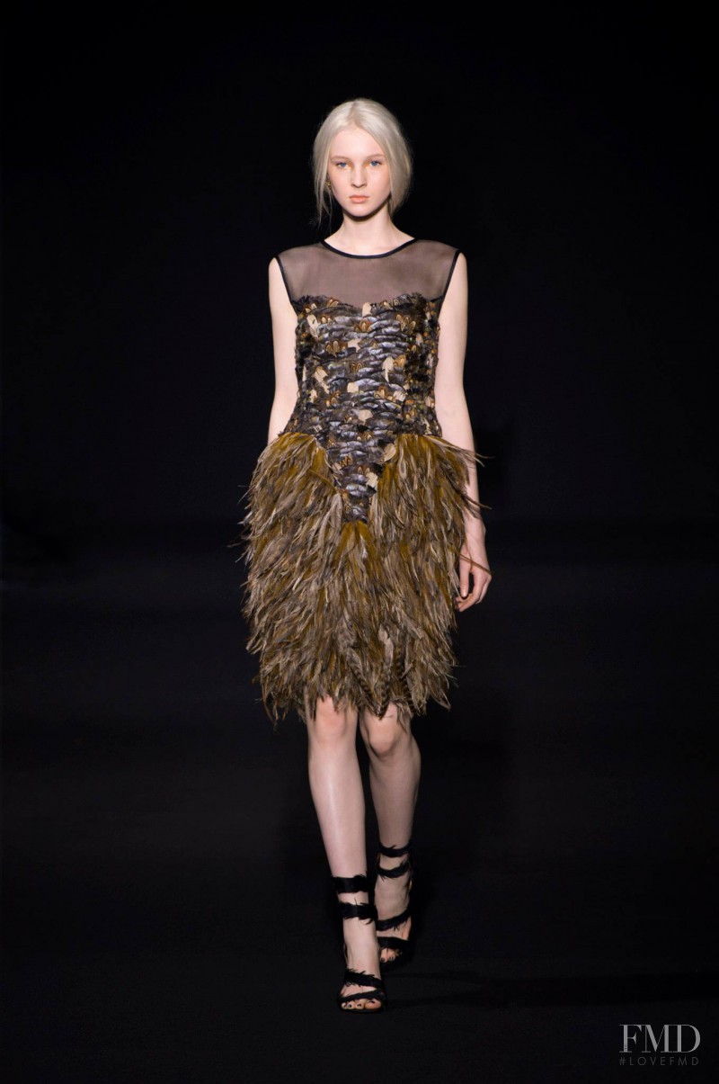 Nastya Sten featured in  the Alberta Ferretti fashion show for Autumn/Winter 2014