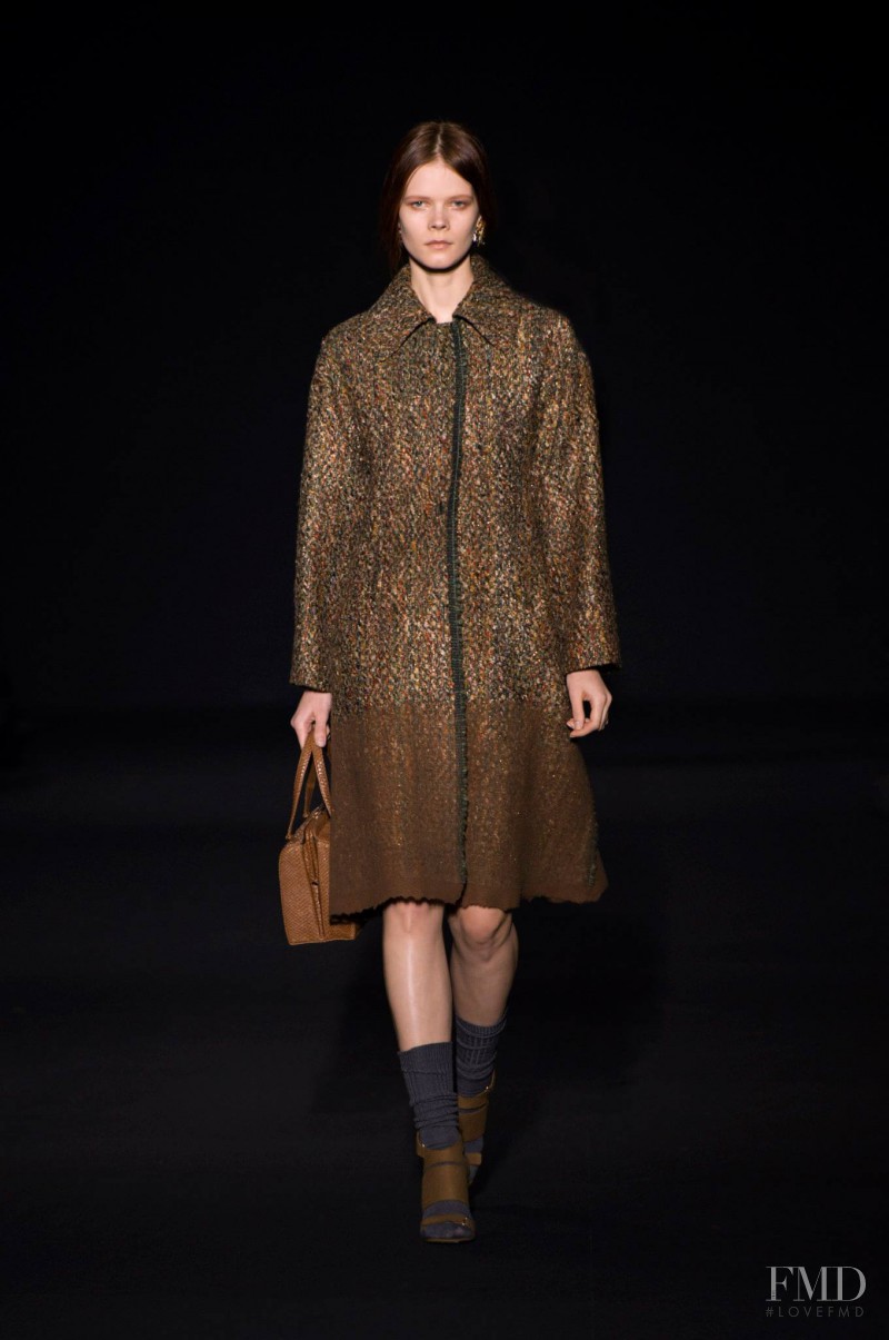 Irina Kravchenko featured in  the Alberta Ferretti fashion show for Autumn/Winter 2014