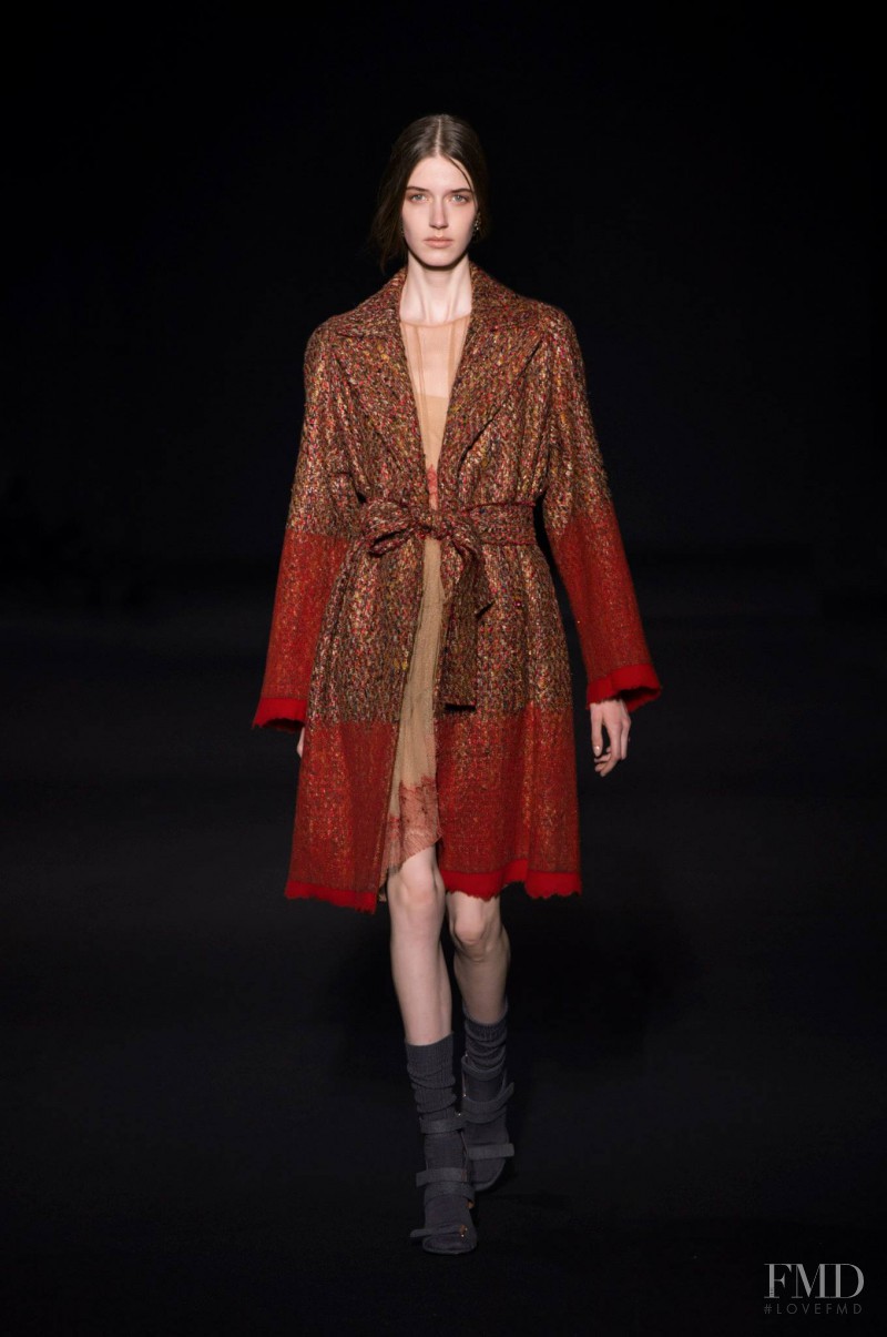 Josephine van Delden featured in  the Alberta Ferretti fashion show for Autumn/Winter 2014