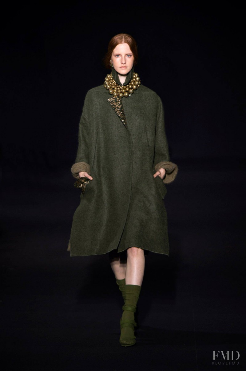 Magdalena Jasek featured in  the Alberta Ferretti fashion show for Autumn/Winter 2014