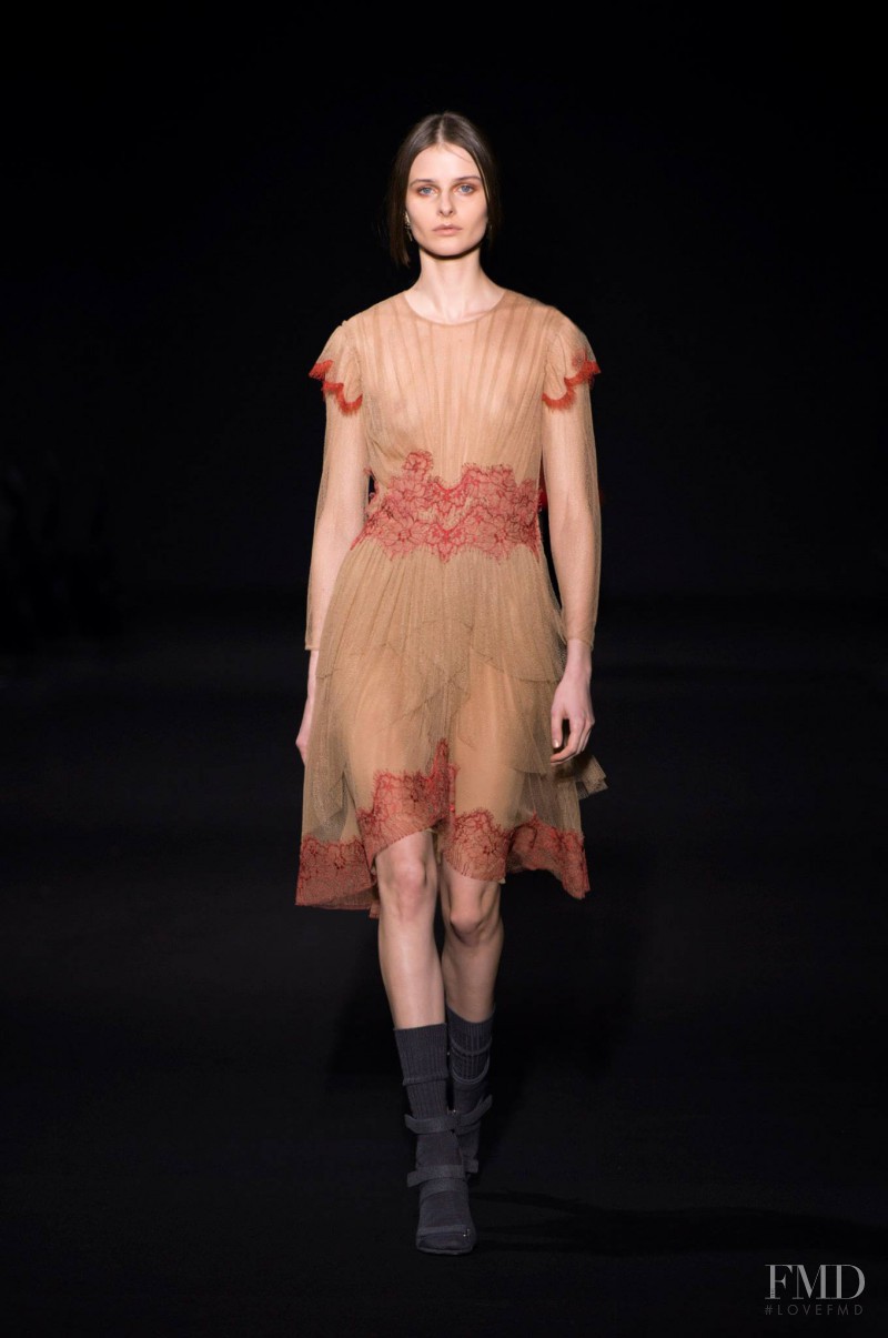 Vasilisa Pavlova featured in  the Alberta Ferretti fashion show for Autumn/Winter 2014