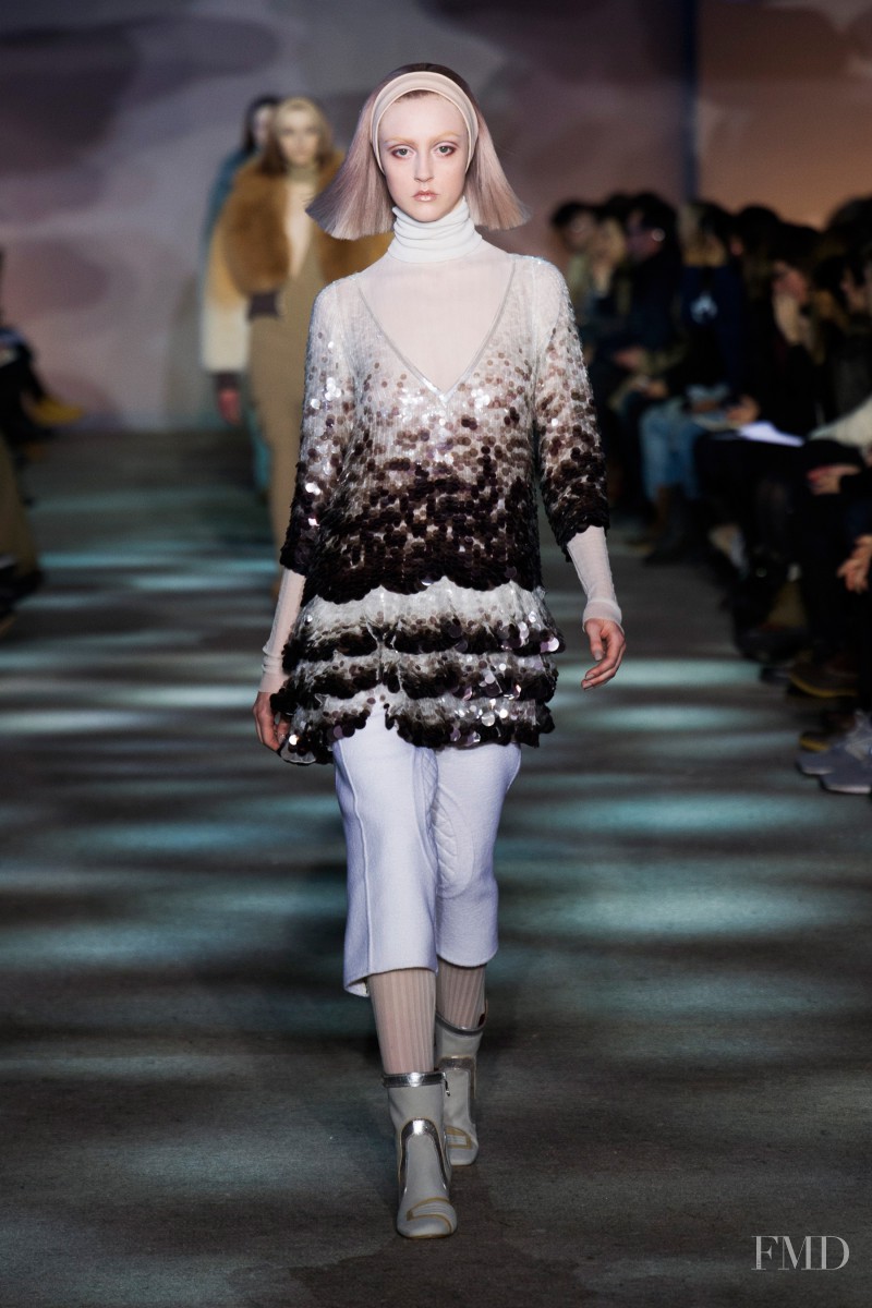 Frances Coombe featured in  the Marc Jacobs fashion show for Autumn/Winter 2014
