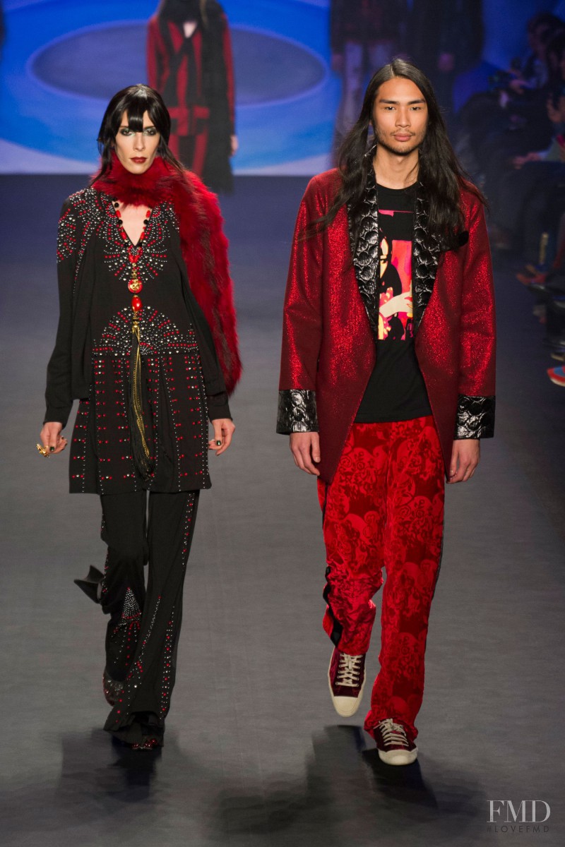 Jamie Bochert featured in  the Anna Sui fashion show for Autumn/Winter 2014