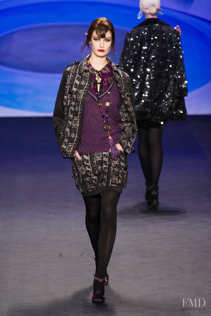 Ophélie Guillermand featured in  the Anna Sui fashion show for Autumn/Winter 2014