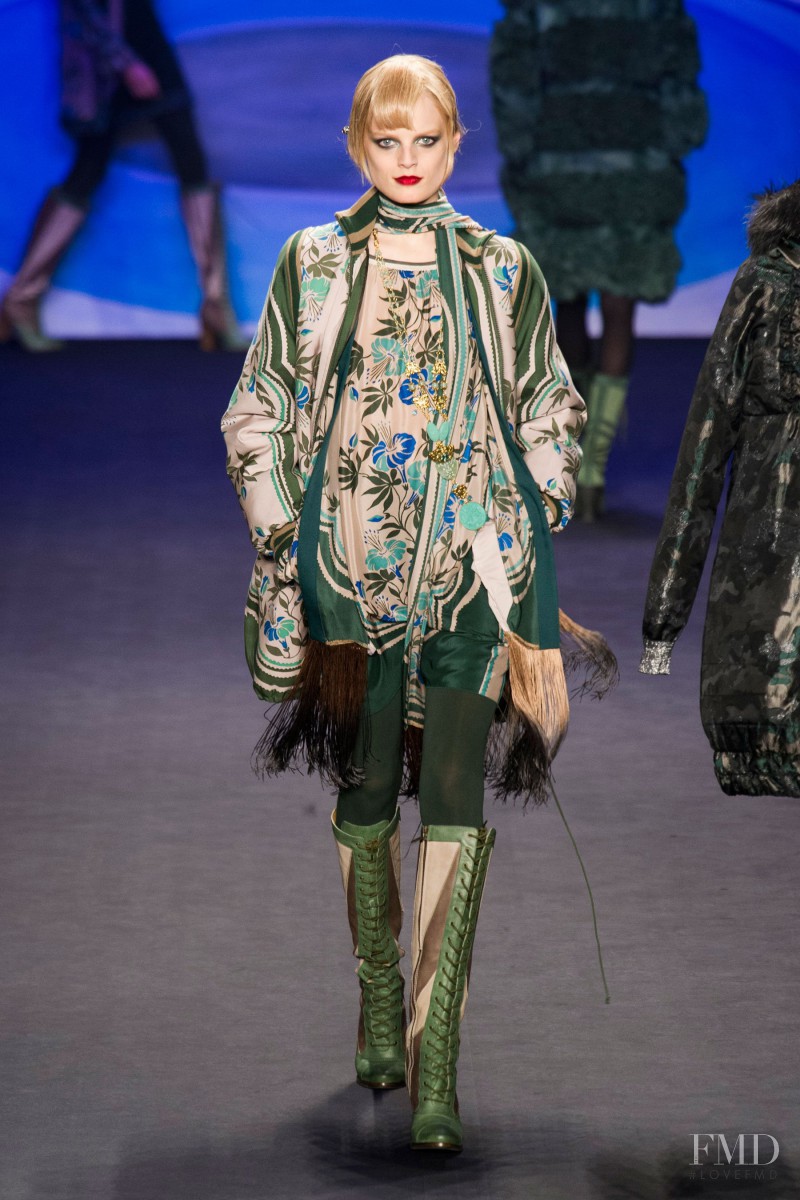 Hanne Gaby Odiele featured in  the Anna Sui fashion show for Autumn/Winter 2014