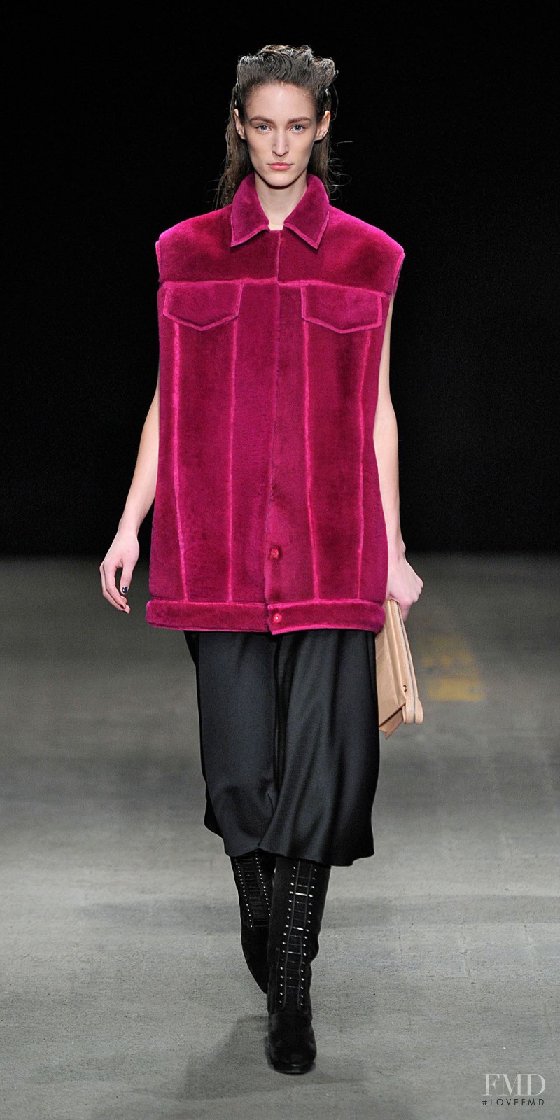 Franzi Mueller featured in  the 3.1 Phillip Lim fashion show for Autumn/Winter 2014