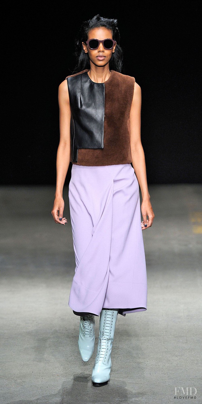 Grace Mahary featured in  the 3.1 Phillip Lim fashion show for Autumn/Winter 2014