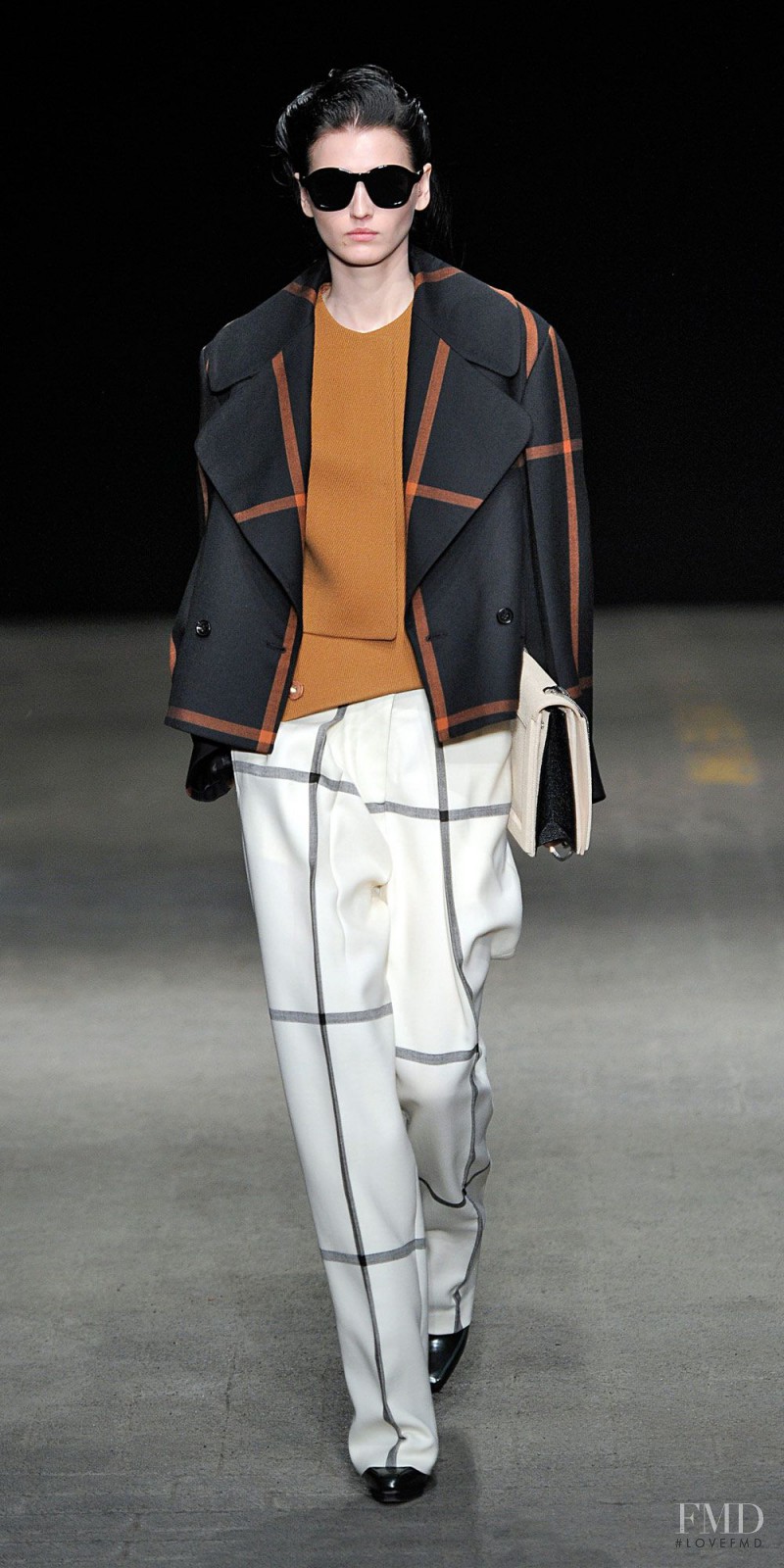 Katlin Aas featured in  the 3.1 Phillip Lim fashion show for Autumn/Winter 2014