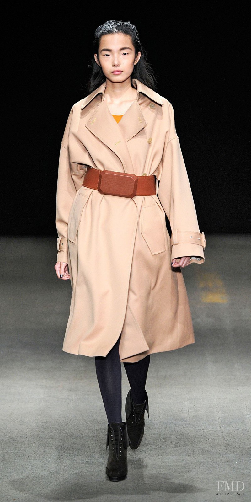 Xiao Wen Ju featured in  the 3.1 Phillip Lim fashion show for Autumn/Winter 2014