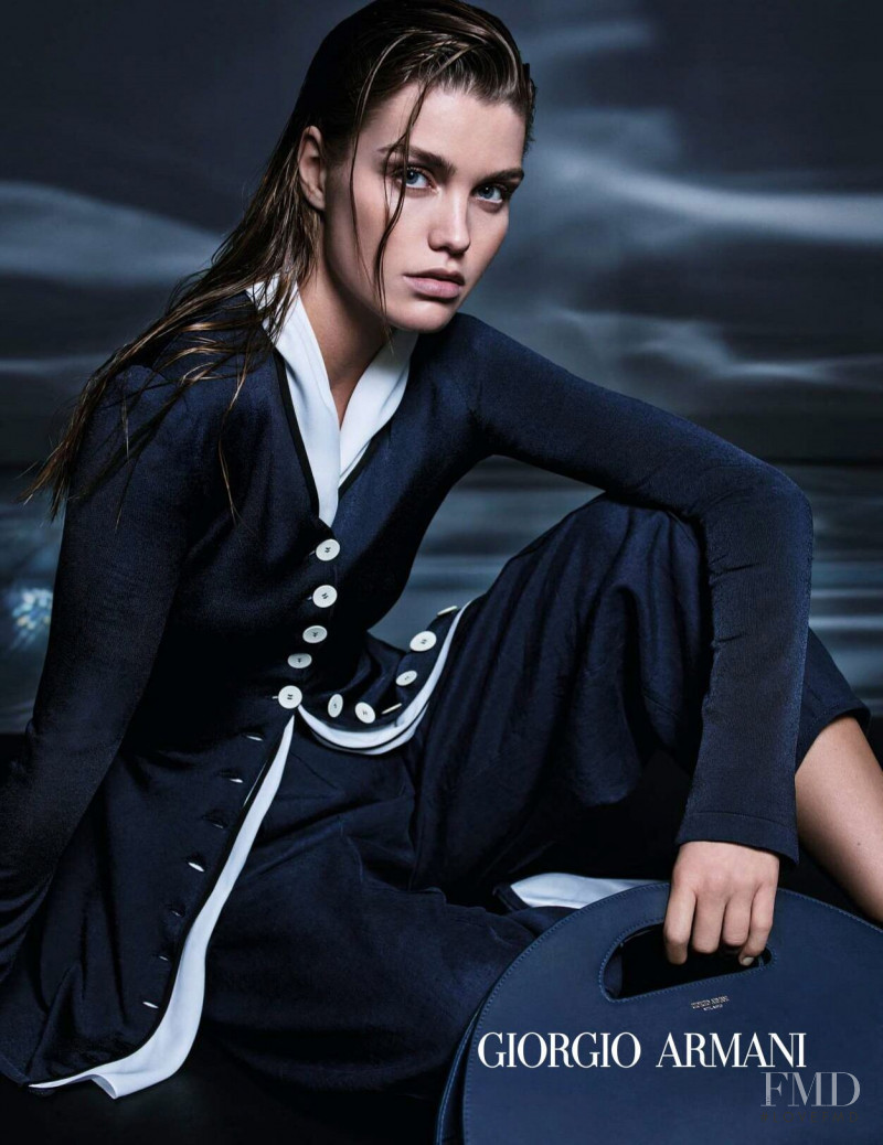 Luna Bijl featured in  the Giorgio Armani advertisement for Spring/Summer 2022