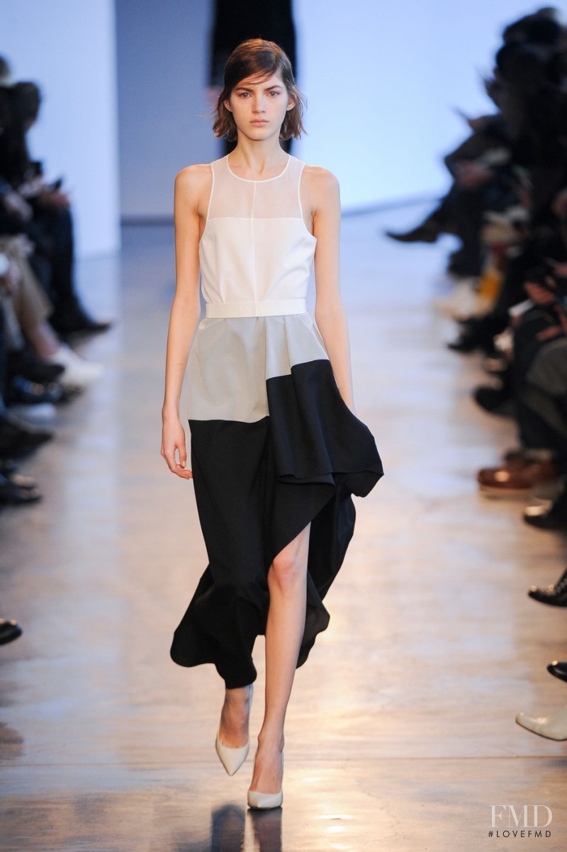 Valery Kaufman featured in  the Theory fashion show for Autumn/Winter 2014