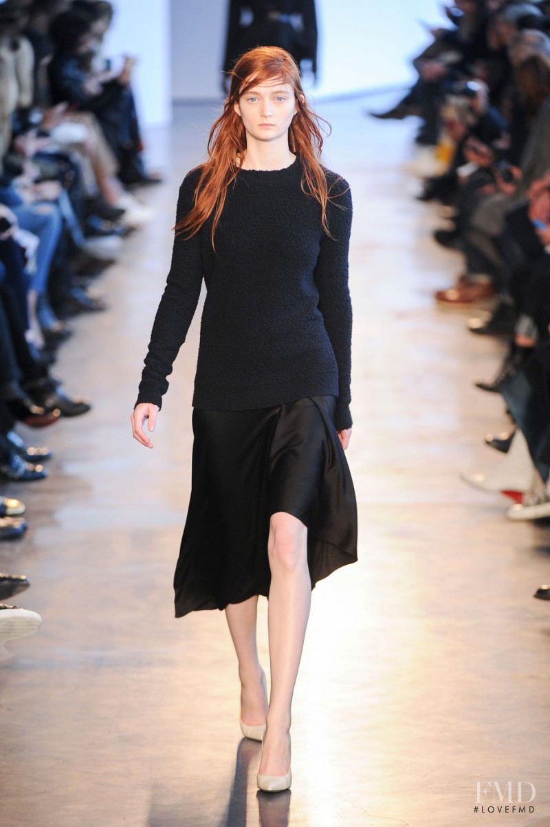 Sophie Touchet featured in  the Theory fashion show for Autumn/Winter 2014