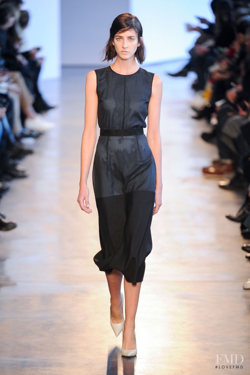 Cristina Herrmann featured in  the Theory fashion show for Autumn/Winter 2014