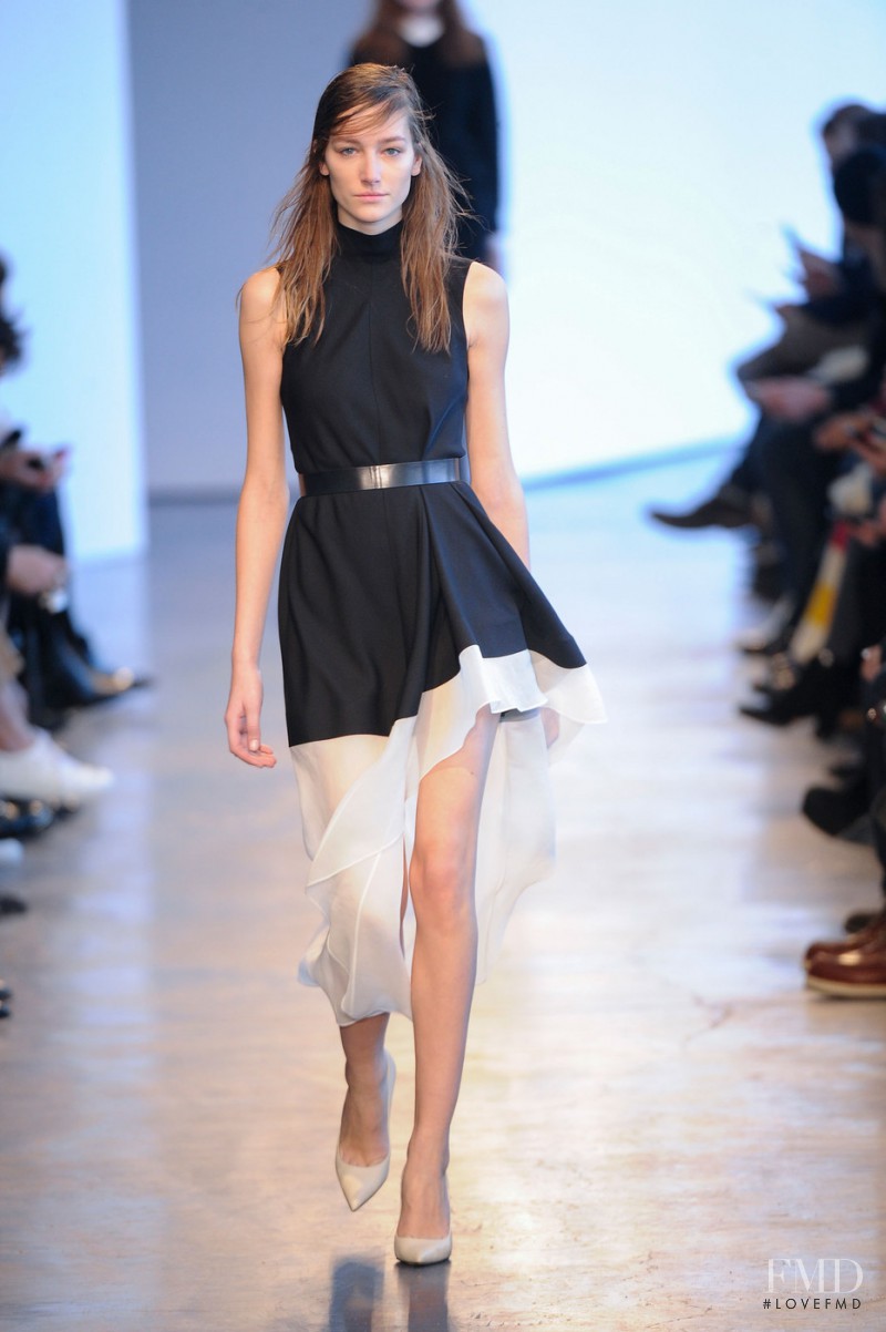 Joséphine Le Tutour featured in  the Theory fashion show for Autumn/Winter 2014