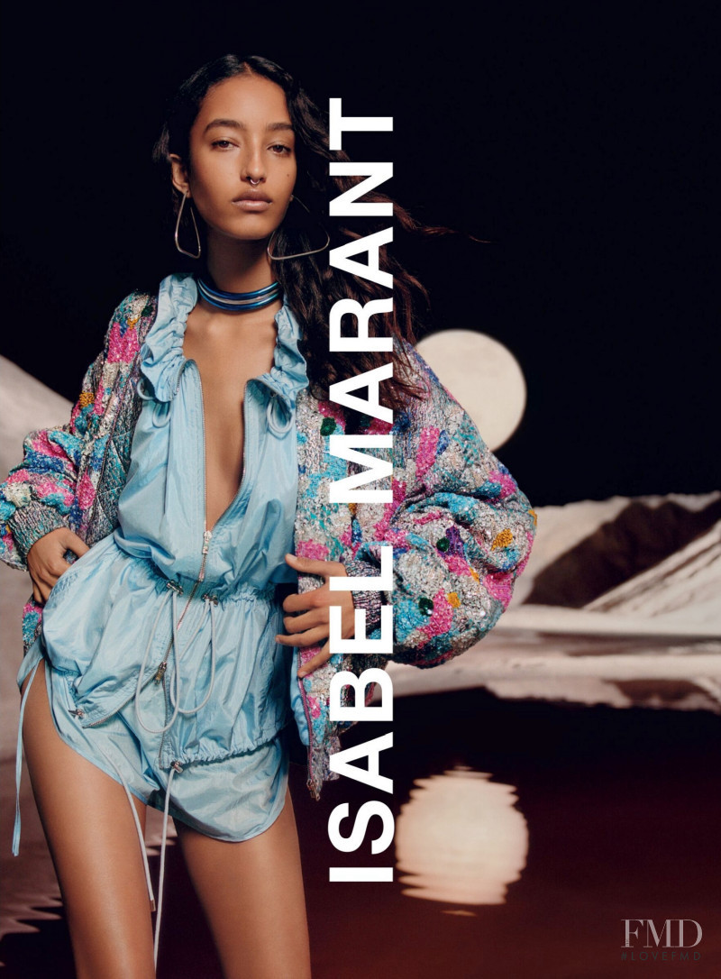 Mona Tougaard featured in  the Isabel Marant advertisement for Spring/Summer 2022