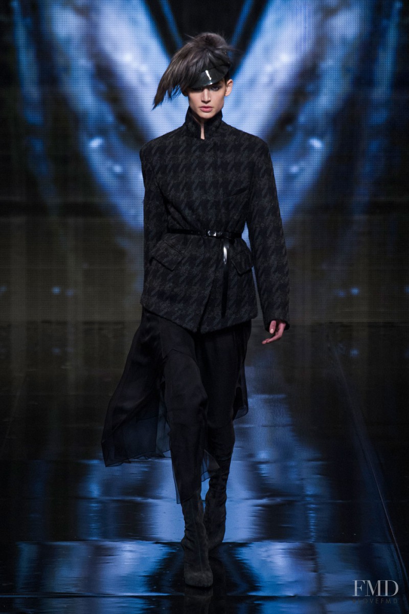 Kate Goodling featured in  the Donna Karan New York fashion show for Autumn/Winter 2014