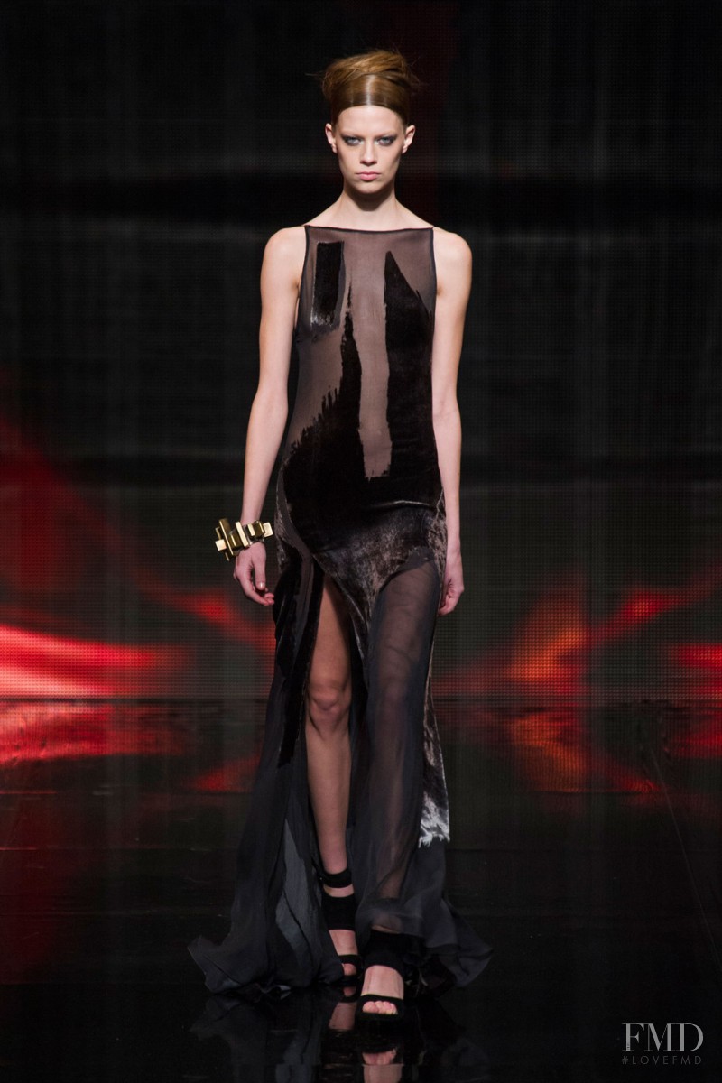 Lexi Boling featured in  the Donna Karan New York fashion show for Autumn/Winter 2014