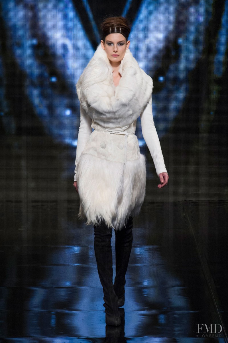Ophélie Guillermand featured in  the Donna Karan New York fashion show for Autumn/Winter 2014