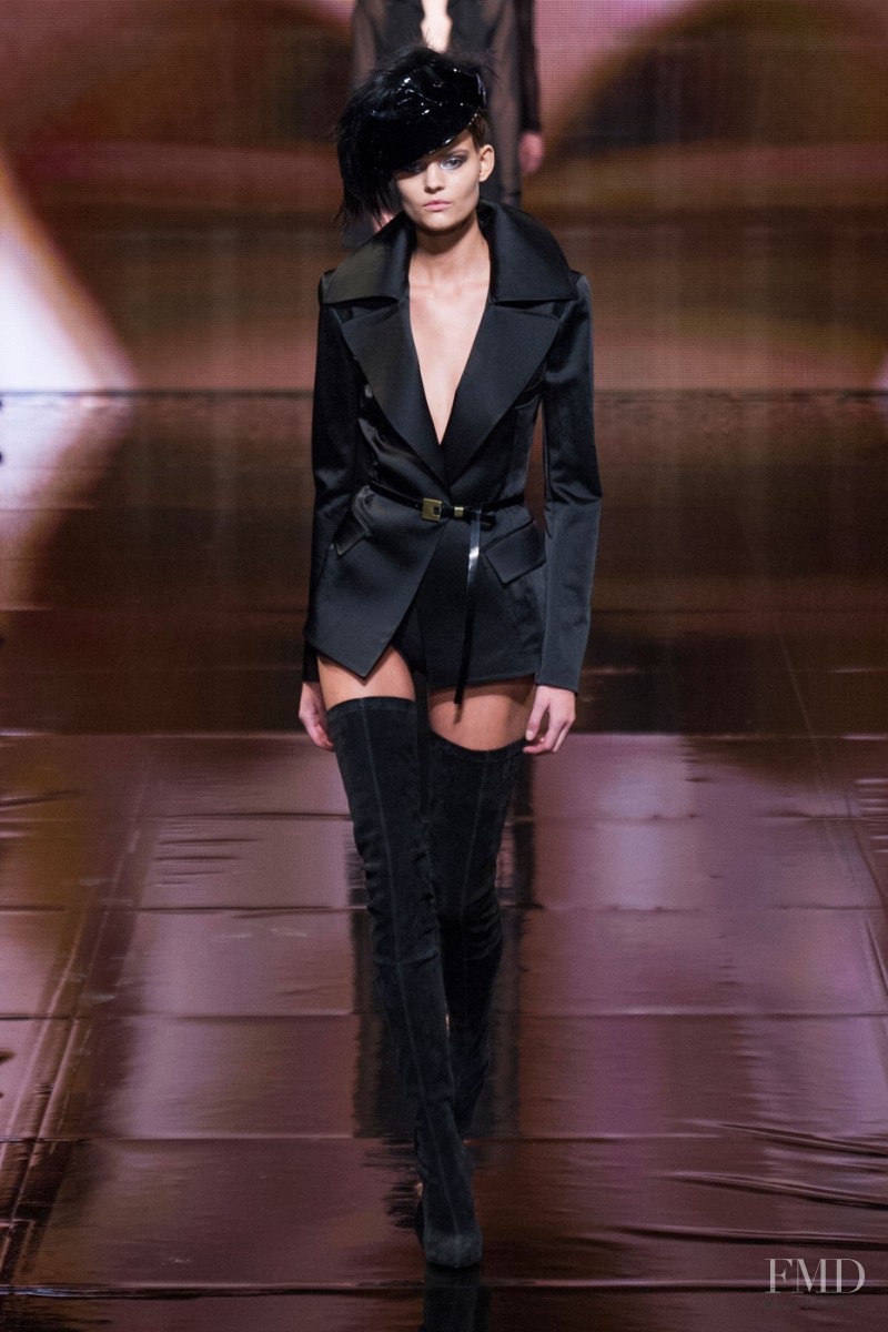 Kate Grigorieva featured in  the Donna Karan New York fashion show for Autumn/Winter 2014