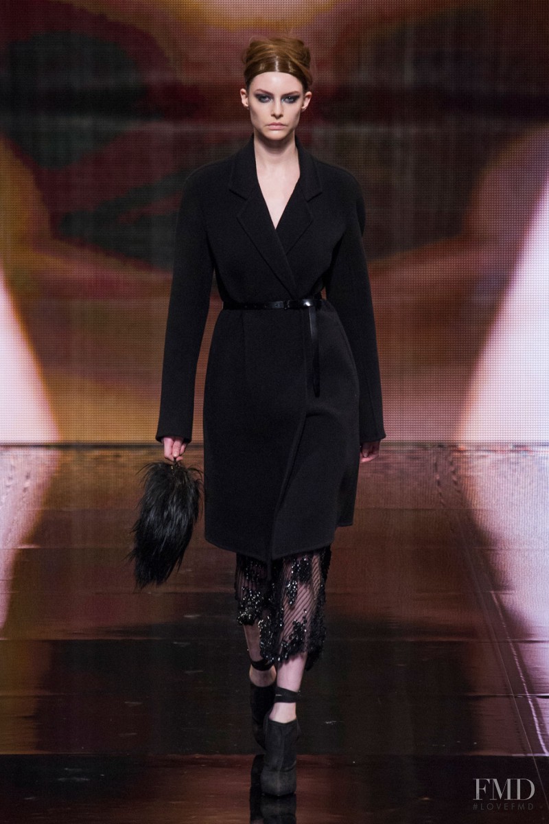 Auguste Abeliunaite featured in  the Donna Karan New York fashion show for Autumn/Winter 2014