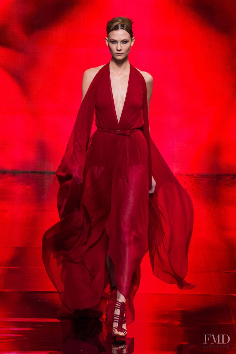 Karlie Kloss featured in  the Donna Karan New York fashion show for Autumn/Winter 2014
