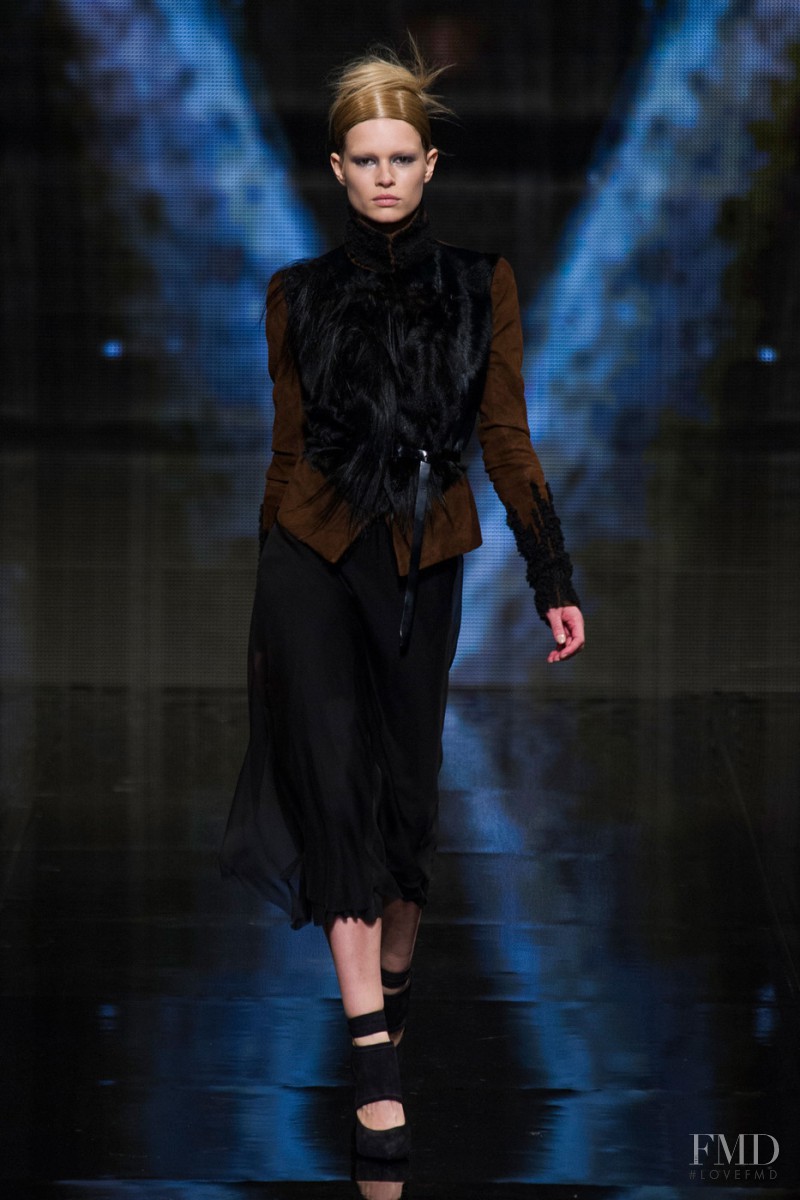 Anna Ewers featured in  the Donna Karan New York fashion show for Autumn/Winter 2014