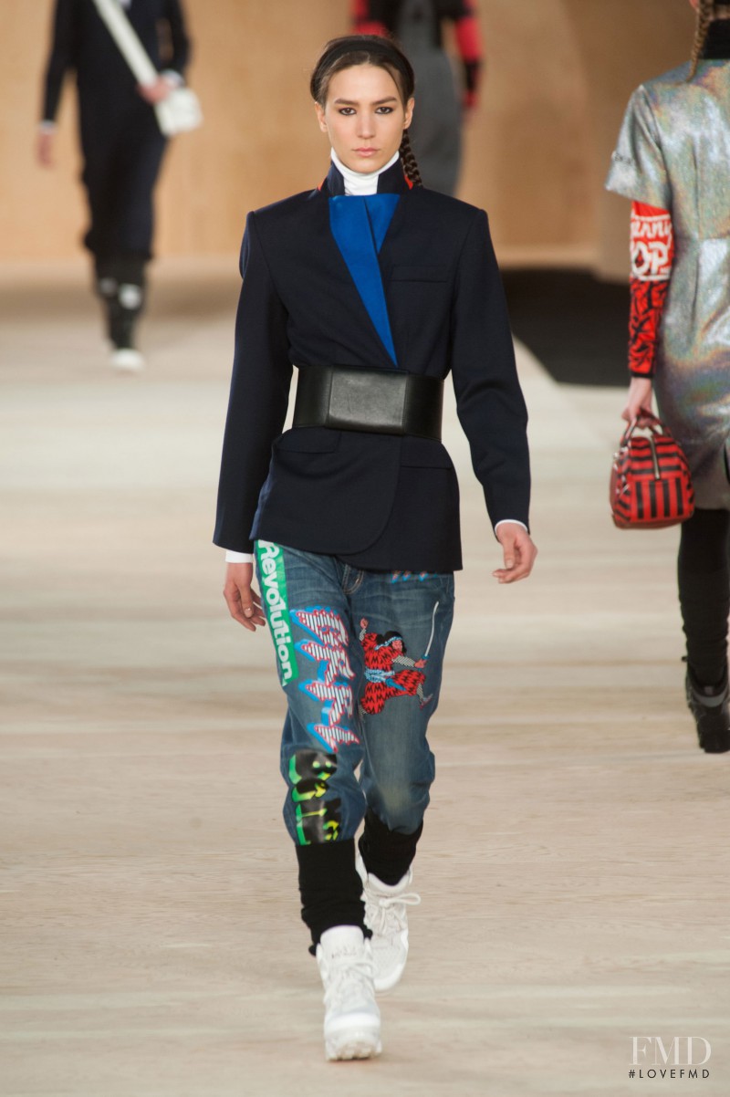 Mijo Mihaljcic featured in  the Marc by Marc Jacobs fashion show for Autumn/Winter 2014