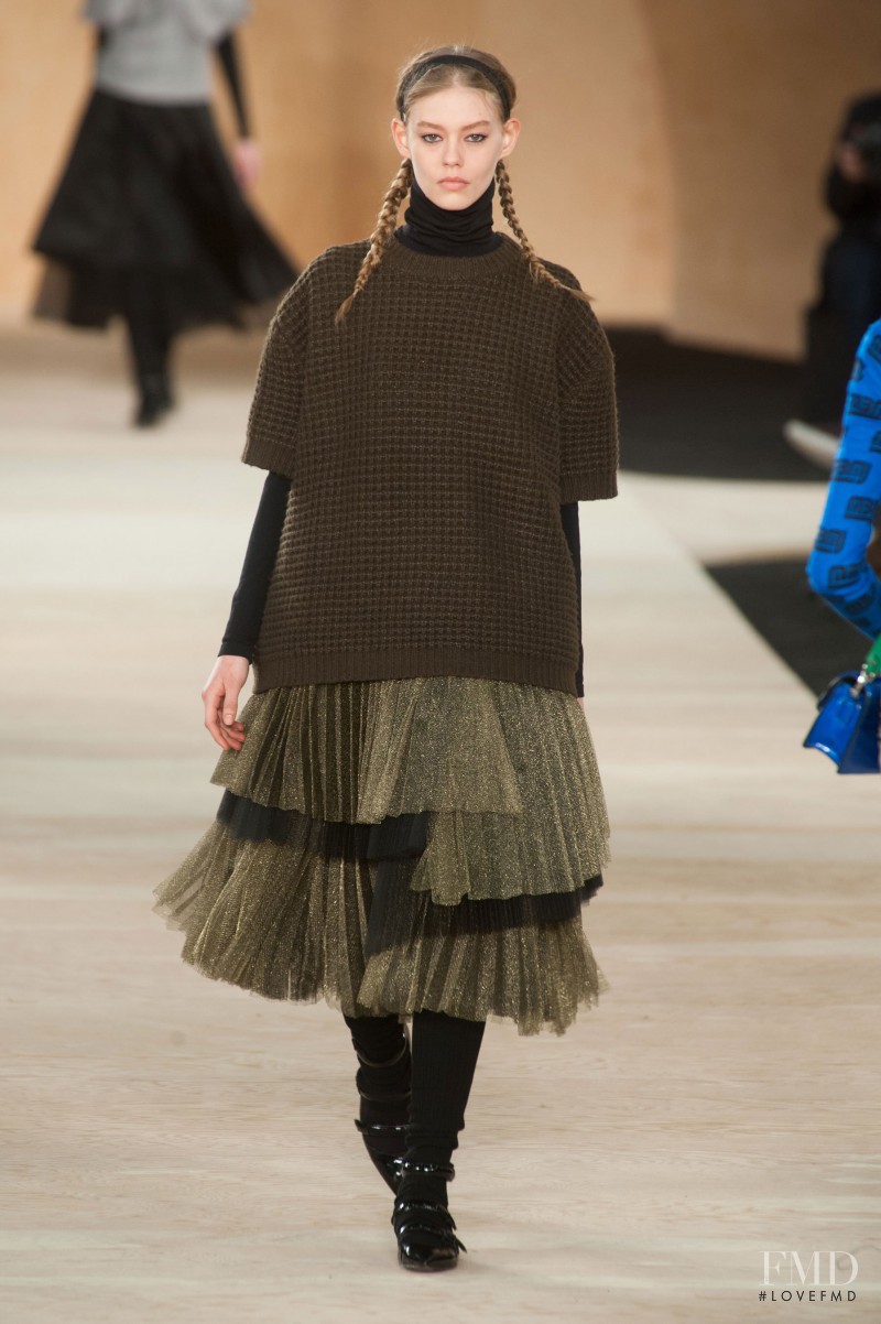 Ondria Hardin featured in  the Marc by Marc Jacobs fashion show for Autumn/Winter 2014