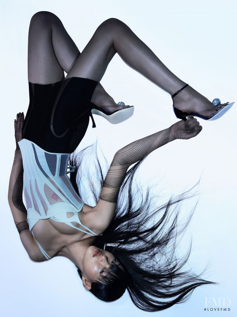 So Ra Choi featured in  the Jimmy Choo advertisement for Spring/Summer 2022