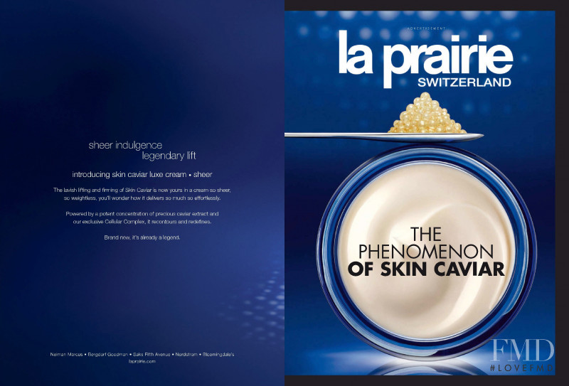 La Prairie advertisement for Autumn/Winter 2015