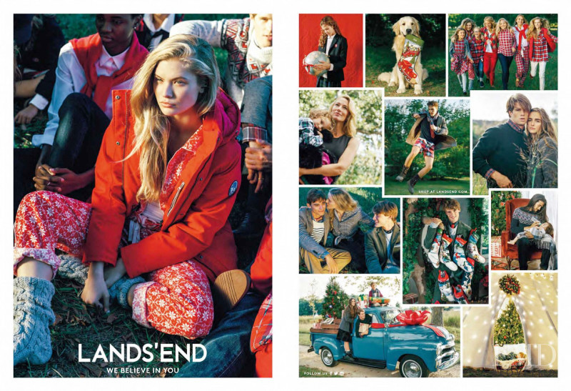 Lands\'End advertisement for Autumn/Winter 2015