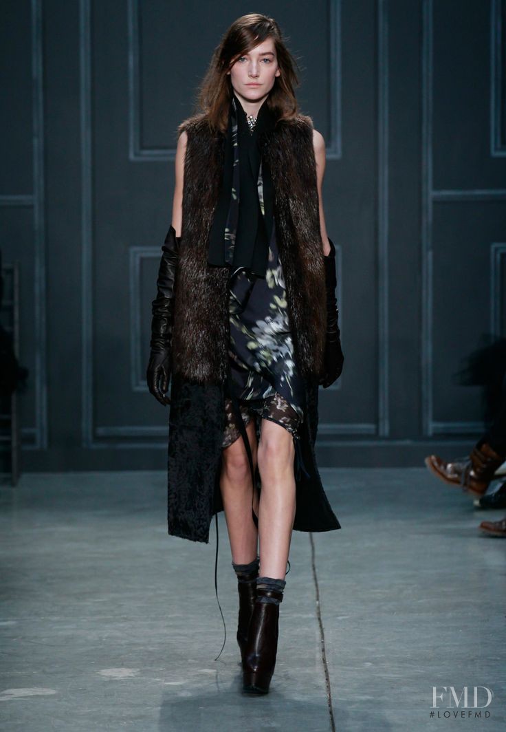 Joséphine Le Tutour featured in  the Vera Wang fashion show for Autumn/Winter 2014