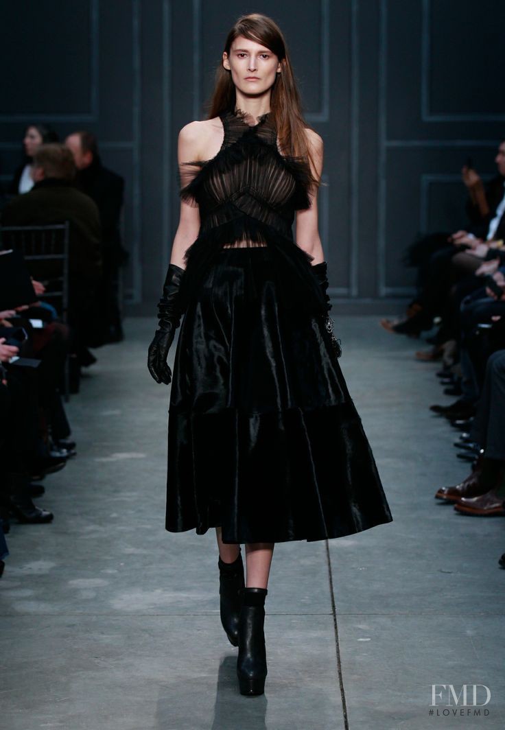 Marie Piovesan featured in  the Vera Wang fashion show for Autumn/Winter 2014