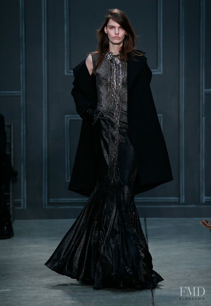 Lisa Verberght featured in  the Vera Wang fashion show for Autumn/Winter 2014