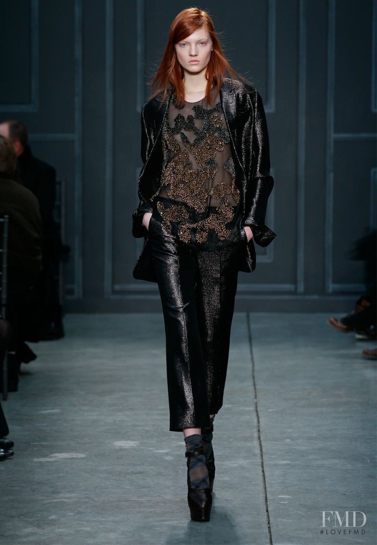 Anastasia Ivanova featured in  the Vera Wang fashion show for Autumn/Winter 2014
