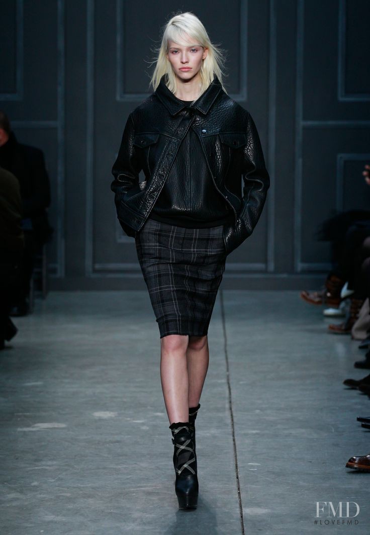Sasha Luss featured in  the Vera Wang fashion show for Autumn/Winter 2014