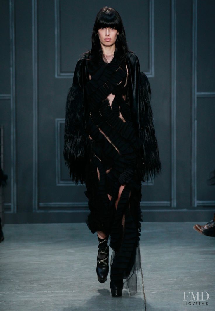 Sabrina Ioffreda featured in  the Vera Wang fashion show for Autumn/Winter 2014