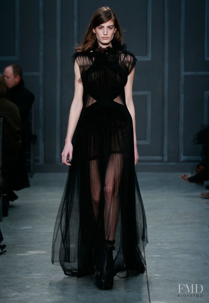 Elodia Prieto featured in  the Vera Wang fashion show for Autumn/Winter 2014