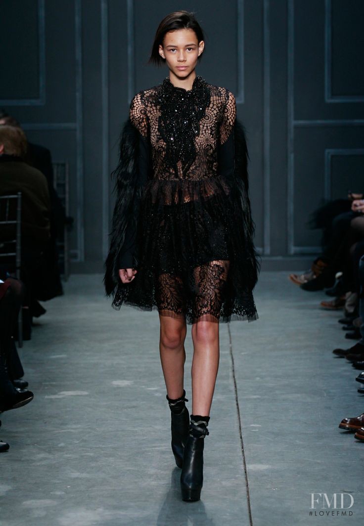 Binx Walton featured in  the Vera Wang fashion show for Autumn/Winter 2014