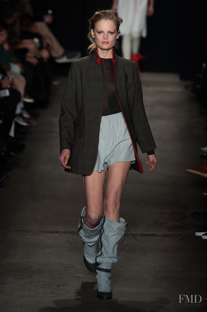 Hanne Gaby Odiele featured in  the rag & bone fashion show for Autumn/Winter 2014