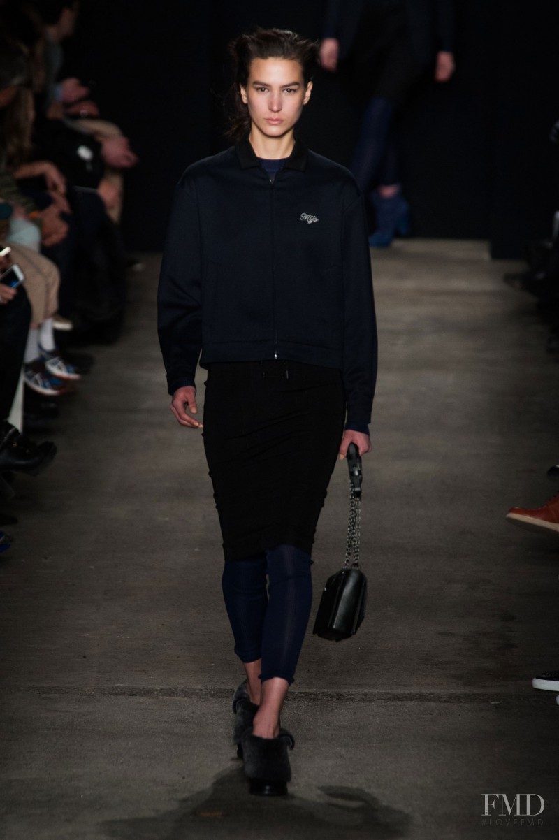 Mijo Mihaljcic featured in  the rag & bone fashion show for Autumn/Winter 2014