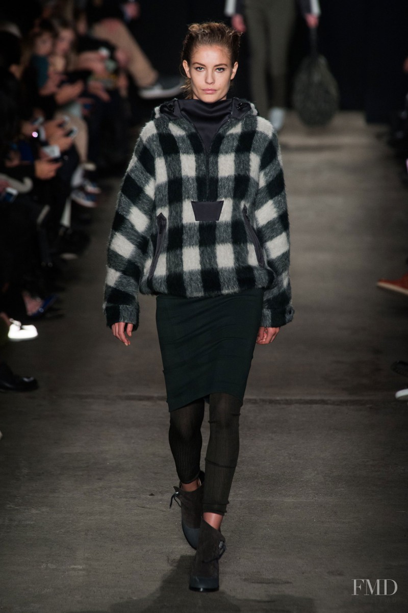 Nadja Bender featured in  the rag & bone fashion show for Autumn/Winter 2014