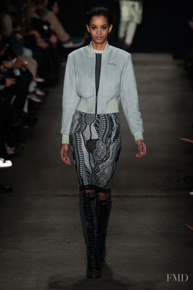 Ashley Turner featured in  the rag & bone fashion show for Autumn/Winter 2014