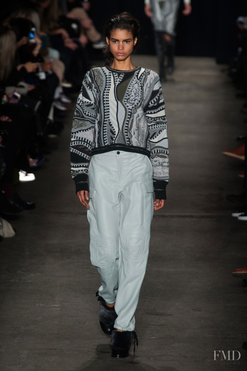 Mariana Santana featured in  the rag & bone fashion show for Autumn/Winter 2014