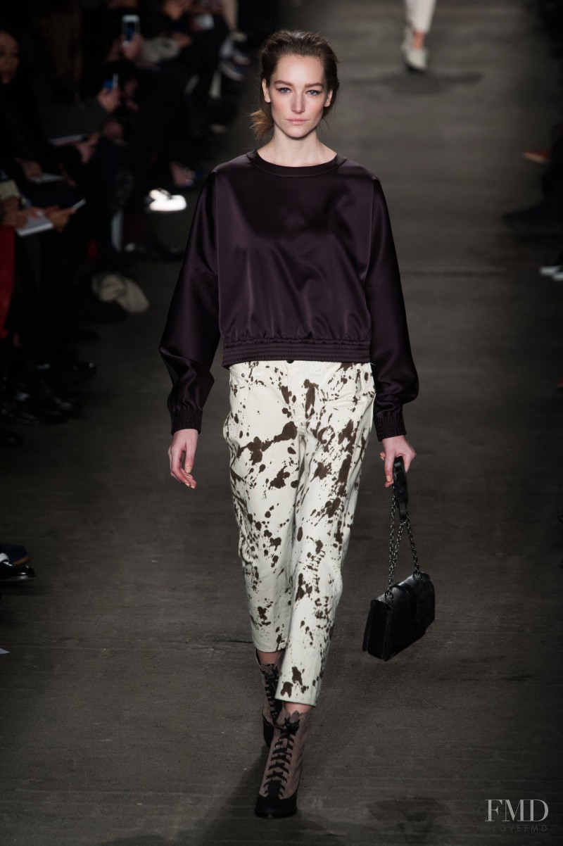 Joséphine Le Tutour featured in  the rag & bone fashion show for Autumn/Winter 2014