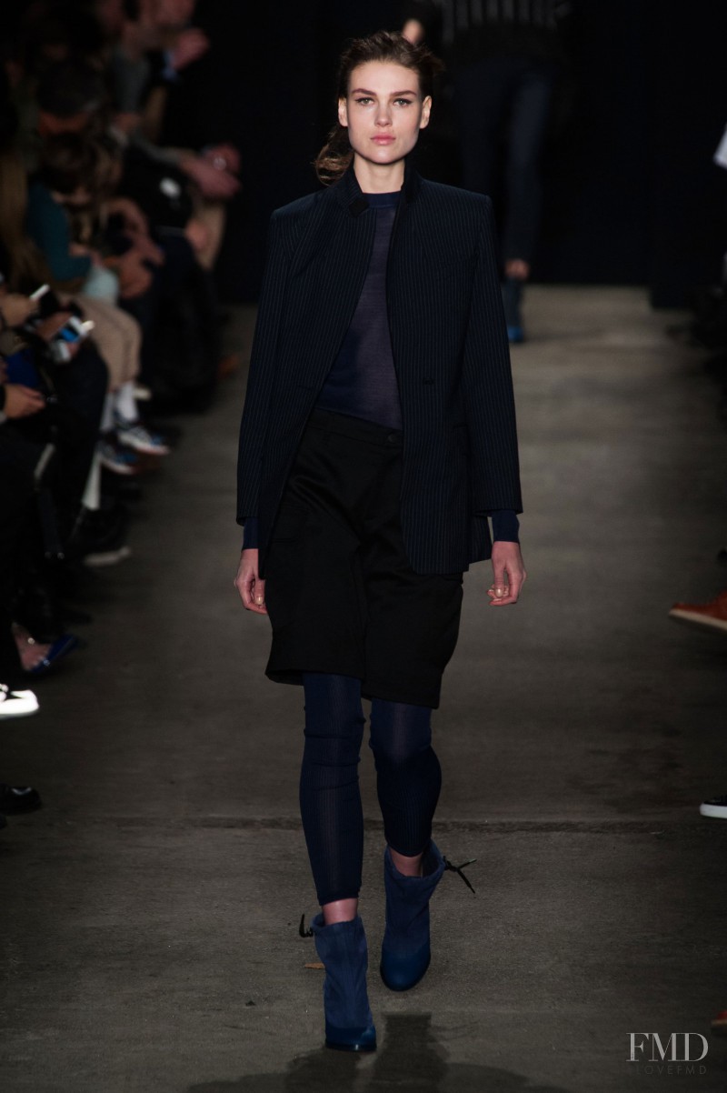 Emma Champtaloup featured in  the rag & bone fashion show for Autumn/Winter 2014